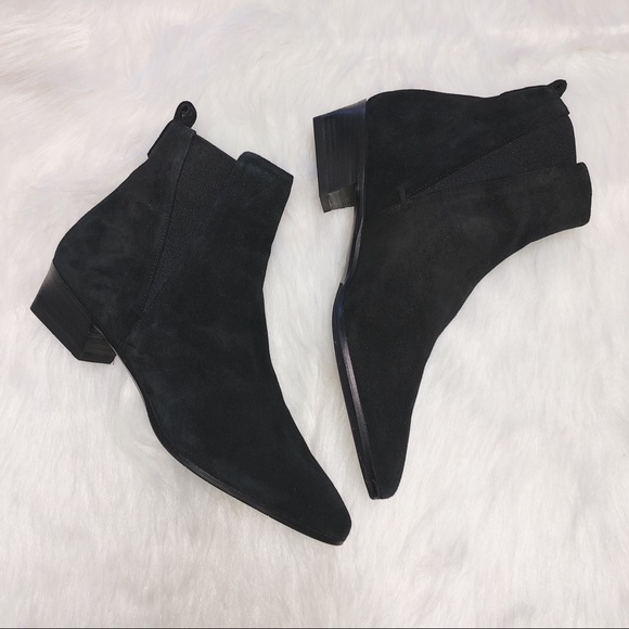 Aquatalia Shoes - New Aquatalia Fausta Black Suede Booties